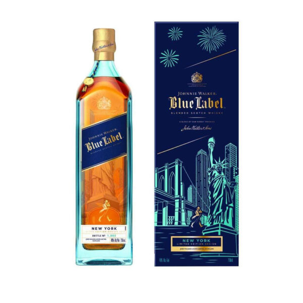 JOHNNIE WALKER SCOTCH BLUE LABEL NEW YORK LIMITED EDITION