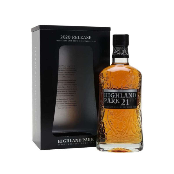 HIGHLAND PARK 21 YEAR SINGLE MALT SCOTCH WHISKY