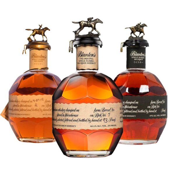 Blanton's Single Barrel 700ml, Blanton's Takara Red 750ml, Blanton's Black Special 750ml