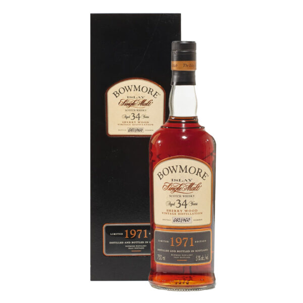 Bowmore 34 Year Old Distilled 1971 Limited Edition Islay Single Malt