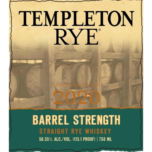 Templeton Rye Barrel Strength