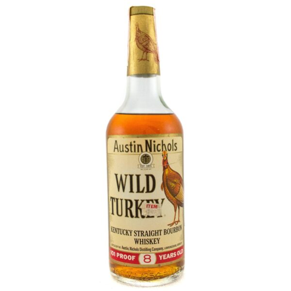 Wild Turkey 8 Years Old 1970's Era Excellent Tax Strip